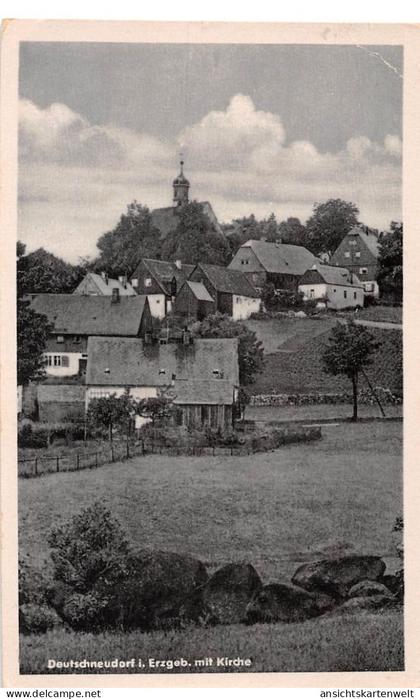 Deutschneudorf (Erzgeb.) mit Kirche gl1962 #195.851