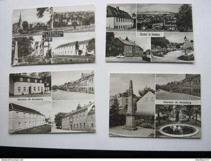 ELTERLEIN , Krs. Annaberg , 4 schöne Karten um 1970