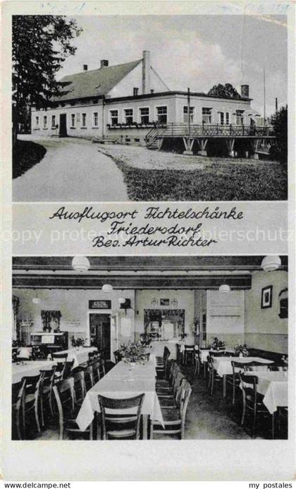 Friedersdorf Loebau Oberlausitz Sachsen Ausflugsort Fichtelschaenke Gasthof Rest