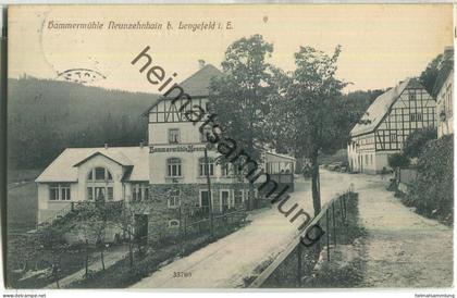 Hammermühle Neunzehnhain bei Lengefeld im Erzgebirge - Verlag Paul Reichel Lengefeld - gel. 1913