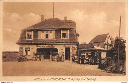 Höhlenhaus in Syrau Vogtland Sachsen Postkarte AK