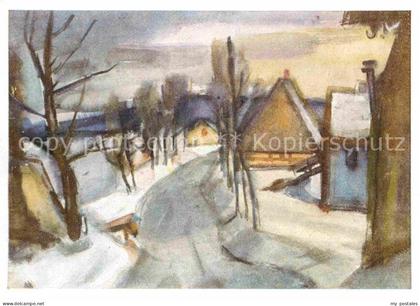 Obernassau Winter Kuenstlerkarte Augst
