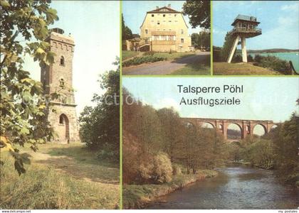 Poehl Vogtland Talsperre Rettungsturm Elstertalbruecke