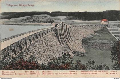 Talsperre Klingenberg Sachsen Postkarte AK