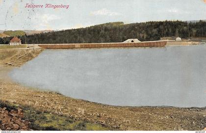 Totalansicht von der Talsperre Klingenberg Sachsen Postkarte AK 1916