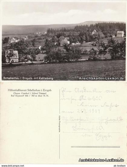 Schellerhau-Altenberg (Erzgebirge) Schellerhau mit Kahleberg 1937