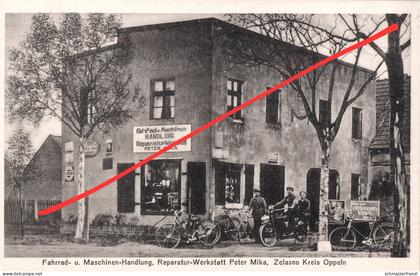 AK Zelasno Eisenau Zelazna Fahrrad Laden Werkstatt Peter Mika Dambrau Dabrowa Groß Klein Döbern Löwen Brieg Oppeln Opole