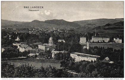Bad Landeck, Totalansicht, 1908 von Landeck nach Berlin versandt