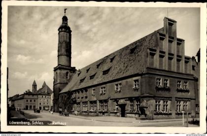 CPA Lwówek Śląski Löwenberg Schlesien, Rathaus