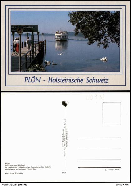 Ansichtskarte Plön Plöner See (Plön) PLÖN Holsteinische Schweiz 2000