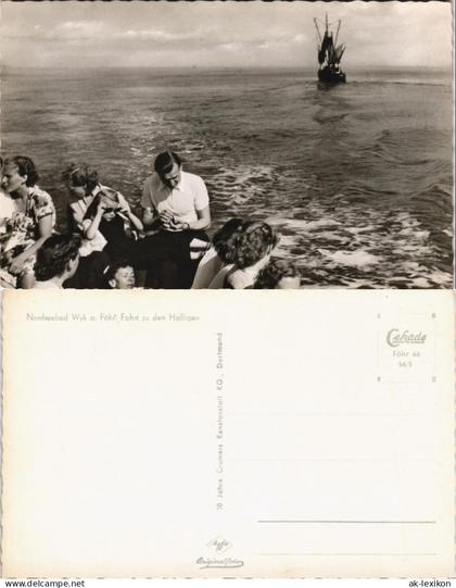 Ansichtskarte Wyk (Föhr) Fahrt zu den Halligen 1956