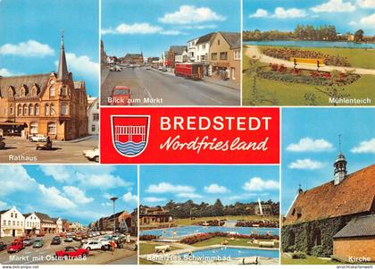 Bredstedt Mehrbildkarte gl1981 #175.292