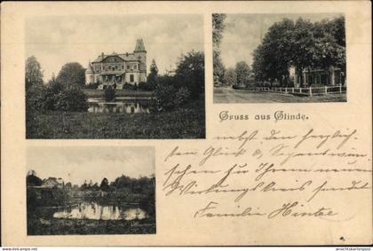 CPA Glinde in Schleswig Holstein, Schloss, Ortsansichten