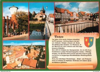 Luechow Lauenburg Amtsturm Bruecke Marktplatz Stadtansicht