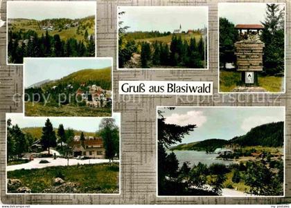 Blasiwald Schluchsee Hochschwarzwald BW Teilansichten Schluchsee Wegweiser