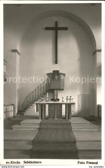 Schluechtern Inneres evangelische Kirche