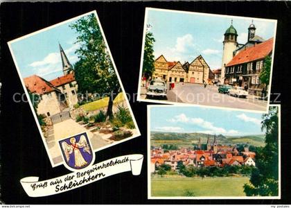 Schluechtern Kirche Strassenpartie Panorama