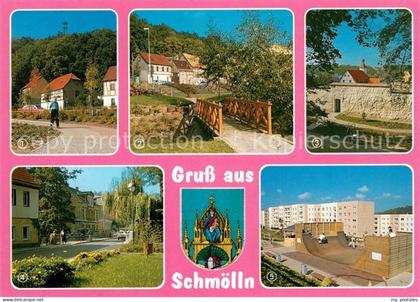 Schmoelln Thueringen Aussichtsturm Sprottenbruecke Schillerplatz Stadtmauer Rath