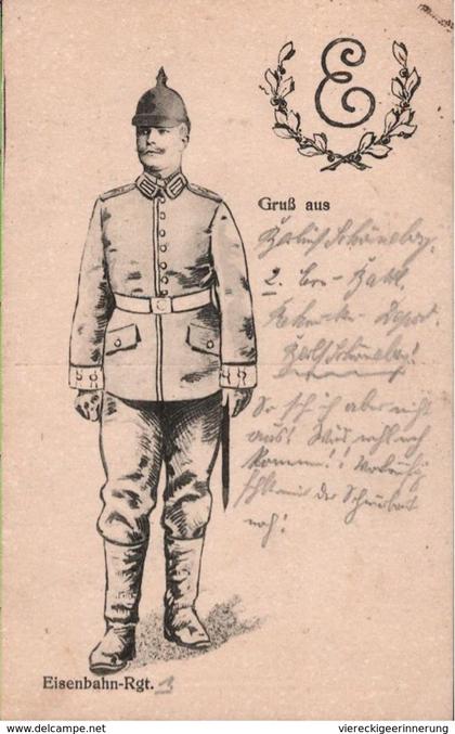 ! 1918 alte Ansichtskarte Eisenbahn Regiment Nr. 3, Berlin Schöneberg, militaria, Militär