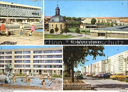 Schwedt Oder Centrum Warenhaus Wohnkomplex VI Lenin Allee