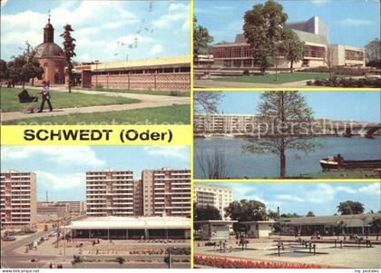 Schwedt Oder Kirche Apotheke HO Kaufhalle Kulturhaus Platz der Befreiung