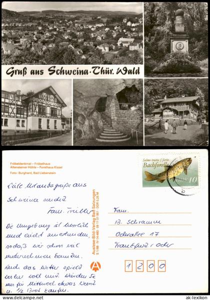Ansichtskarte Schweina / Thr. Mehrbildkarte Forsthaus Stadt 1988
