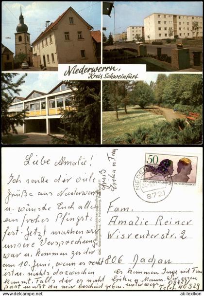 Niederwerrn-Schweinfurt Ortsansichten Niederwerrn, Kreis Schweinfurt 1982