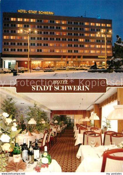 Schwerin Mecklenburg Hotel Stadt Schwerin Gastraum
