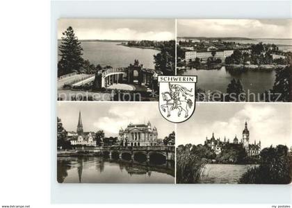 Schwerin Mecklenburg Marstallhalbinsel Schwerin Staatstheater Dom Schloss