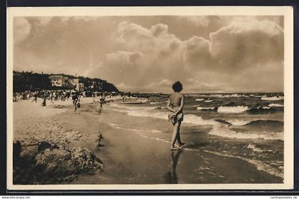 AK Prerow, Strand, Badegäste