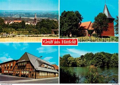 Hittfeld Panorama Kirche Spielbank Teich