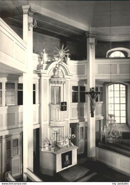 Seiffen Erzgebirge Seiffen Rundkirche Kanzelaltar