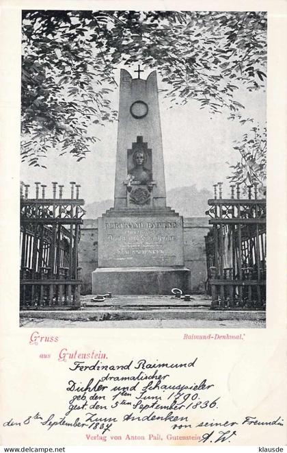 Gutenstein - Raimund Denkmal