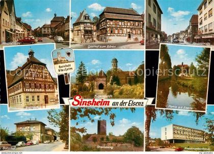 Sinsheim Elsenz Haupstrasse Gasthof Rathaus Bahnhof Steinsberg Krankenhaus Jugen