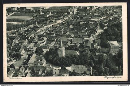 AK Sömmerda, Fliegeraufnahme des Ortes