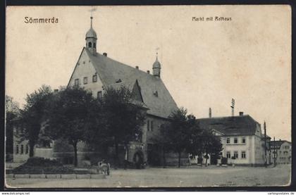 AK Sömmerda, Markt mit Rathaus