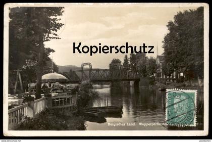 ALTE POSTKARTE BERGISCHES LAND WUPPERPARTIE BEI SOLINGEN-FOCHE Wupper nach Suva Fidschi Fiji postcard cpa AK