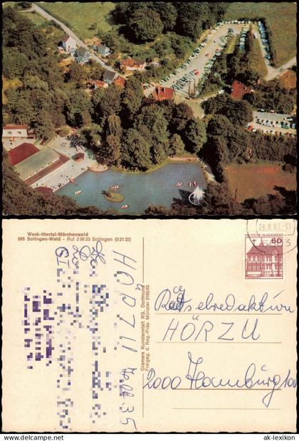 Solingen Luftaufnahme Weck-Ittertal-Märchenwald Solingen-Wald 1982