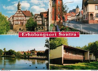 Sontra Werra-Meissner-Kreis Hessen Teilansichten Erholungsort Rathaus Fachwerkha