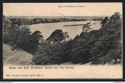 AK Gatow, Ortsansicht vom Karlsberg