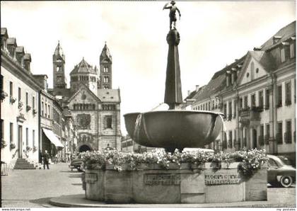 Speyer Rhein Speyer Hauptstrasse Dom x 1969