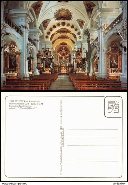 St. Peter Hochschwarzwald Ehem Klosterkirche Kloster St. Peter Schwarzwald 1980