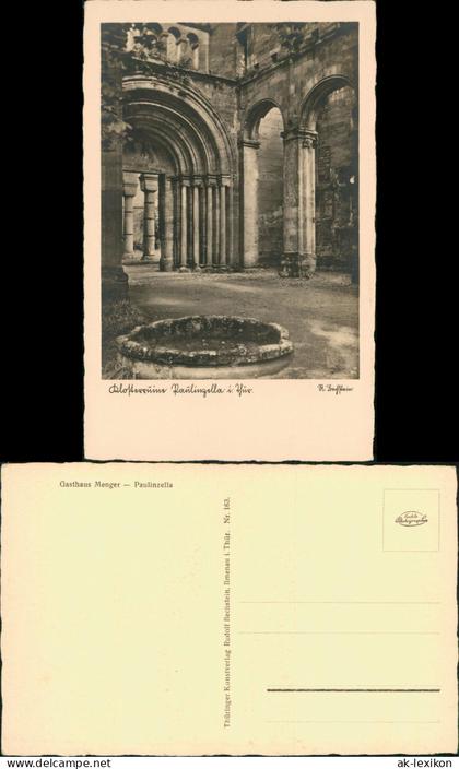 Ansichtskarte Paulinzella-Stadtilm Klosterruine Paulinzella - Fotokarte 1930