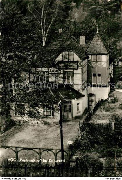 Stadtroda Thueringen HOG Papiermuehle Zeitzgrund