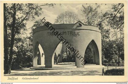 Stassfurt - Heldendenkmal - Verlag Fritz Kuhn Stassfurt gel. 1940