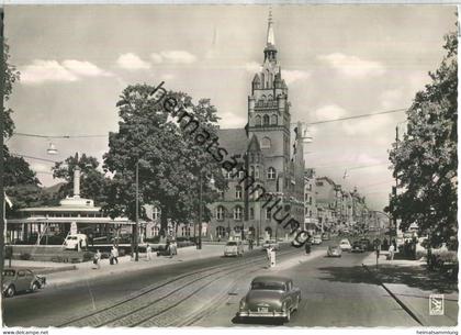 Berlin-Steglitz - Schlossstrasse mit Rathaus - Foto-Ansichtskarte - Verlag Klinke & Co. Berlin