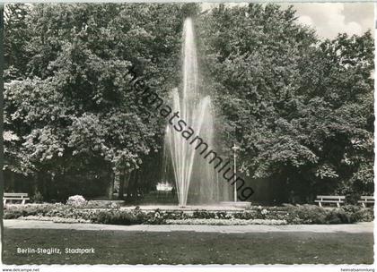 Berlin-Steglitz - Stadtpark - Foto-Ansichtskarte - Verlag Kunst und Bild Berlin