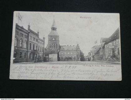 Sternberg i. Mecklenburg , 1899 , Marktplatz , Ansichtskarte , AK , CPA !!