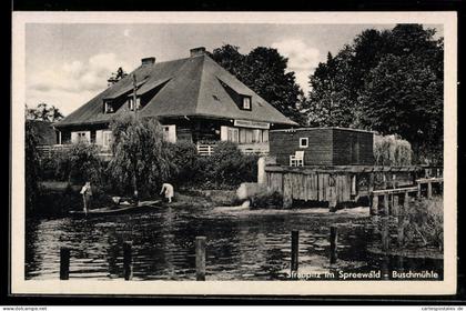 AK Straupitz im Spreewald, Gasthaus Buschmühle