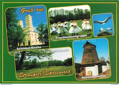 Straupitz Dahme-Spreewald Brandenburg Schinkel-Kirche Schlosspark Trachtentanzgr